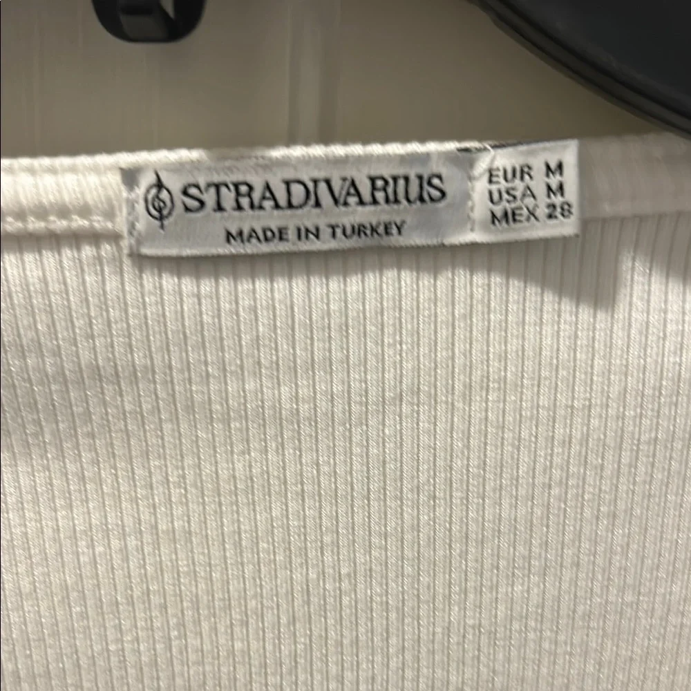 White Wrap Long Sleeve Top - Picture 2 of 3